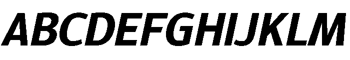 Epunda Sans 700italic Font UPPERCASE