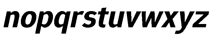 Epunda Sans 700italic Font LOWERCASE