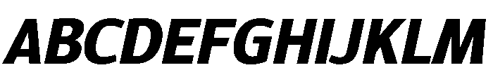 Epunda Sans 800italic Font UPPERCASE