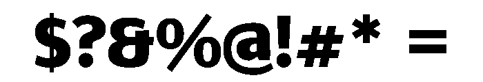 Epunda Sans 900 Font OTHER CHARS