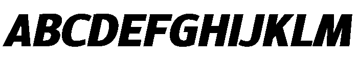 Epunda Sans 900italic Font UPPERCASE
