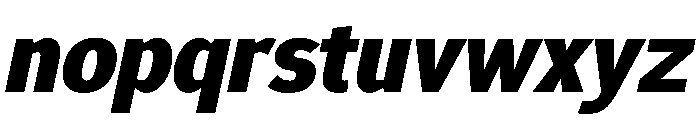Epunda Sans 900italic Font LOWERCASE