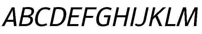 Epunda Sans Italic Font UPPERCASE