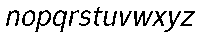 Epunda Sans Italic Font LOWERCASE