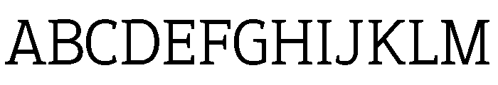 Epunda Slab 300 Font UPPERCASE