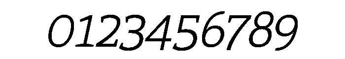 Epunda Slab 300italic Font OTHER CHARS