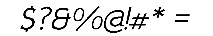 Epunda Slab 300italic Font OTHER CHARS