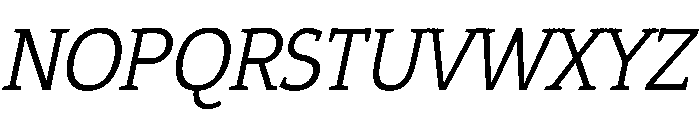Epunda Slab 300italic Font UPPERCASE
