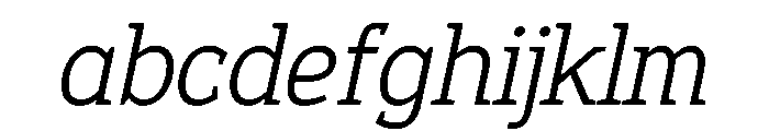 Epunda Slab 300italic FONT