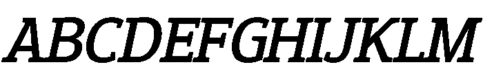 Epunda Slab 500italic Font UPPERCASE