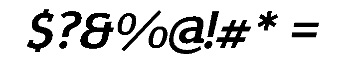 Epunda Slab 600italic Font OTHER CHARS
