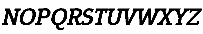 Epunda Slab 600italic Font UPPERCASE