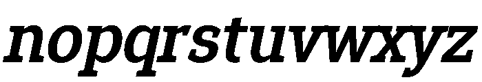 Epunda Slab 600italic Font LOWERCASE