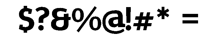 Epunda Slab 700 Font OTHER CHARS