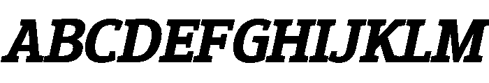 Epunda Slab 700italic Font UPPERCASE