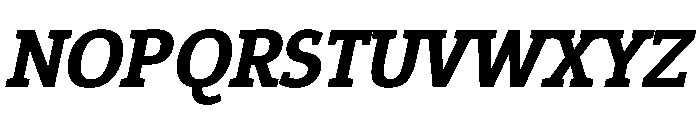 Epunda Slab 700italic Font UPPERCASE