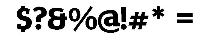 Epunda Slab 800 Font OTHER CHARS