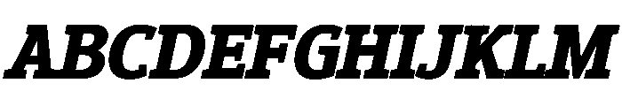 Epunda Slab 800italic Font UPPERCASE