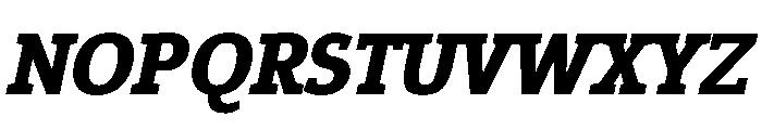 Epunda Slab 800italic Font UPPERCASE