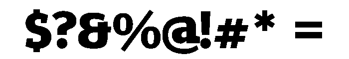 Epunda Slab 900 Font OTHER CHARS