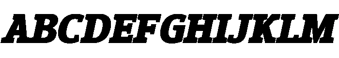 Epunda Slab 900italic Font UPPERCASE