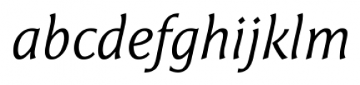 Epigraph Italic Font LOWERCASE