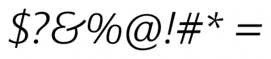 Epoca Classic ExtraLight Italic Font OTHER CHARS