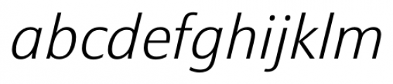 Epoca Classic ExtraLight Italic Font LOWERCASE