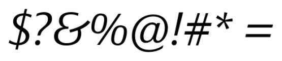 Epoca Classic Light Italic Font OTHER CHARS