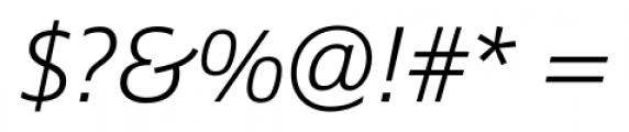 Epoca Pro Light Italic Font OTHER CHARS