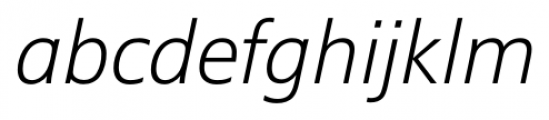 Epoca Pro Light Italic Font LOWERCASE