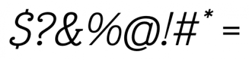 Eponymous Light Italic Font OTHER CHARS
