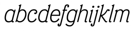 Eponymous Light Italic Font LOWERCASE