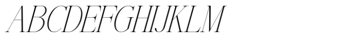 Ephoris Thin Italic Font UPPERCASE