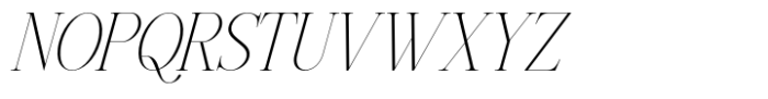 Ephoris Thin Italic Font UPPERCASE