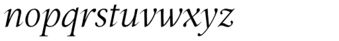 Epic Thin Italic Font LOWERCASE