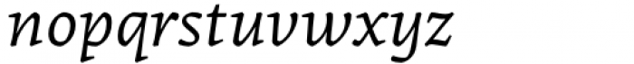 Epica Pro Italic Font LOWERCASE