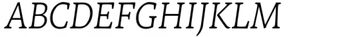 Epica Pro Light Italic Font UPPERCASE