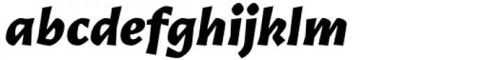 Epica Pro Sans Black Italic Font LOWERCASE