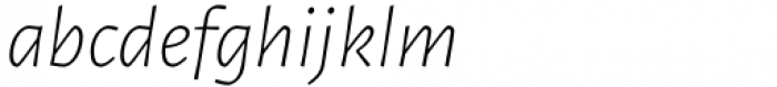 Epica Pro Sans Extra Light Italic Font LOWERCASE