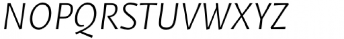 Epica Pro Sans Light Italic Font UPPERCASE