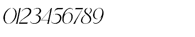 Epical Roman Oblique Font OTHER CHARS