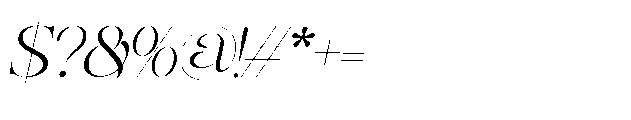 Epical Roman Oblique Font OTHER CHARS