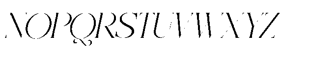 Epical Roman Oblique Font UPPERCASE