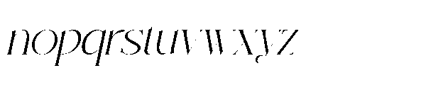 Epical Roman Oblique Font LOWERCASE