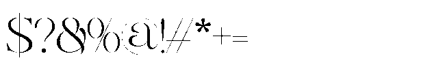 Epical Roman Regular Font OTHER CHARS
