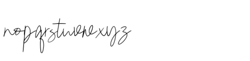 Epilea Signature Font LOWERCASE
