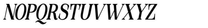 Epilogus Bold Condensed Italic Font UPPERCASE