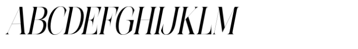 Epilogus Light Condensed Italic Font UPPERCASE
