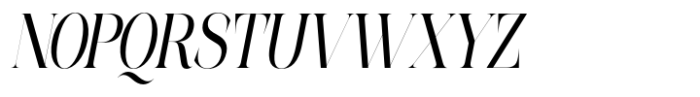 Epilogus Light Condensed Italic Font UPPERCASE